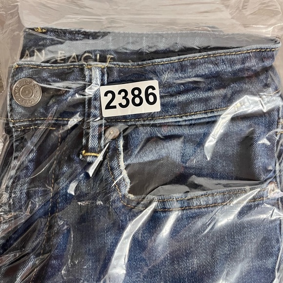 American Eagle Slim Straight Jeans Mens 28/30 Blue Stretch Denim Comfy 2386 - Picture 10 of 10